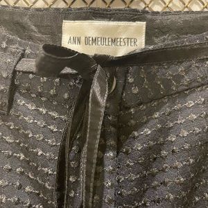 Ann Demeulemeester cropped black trousers